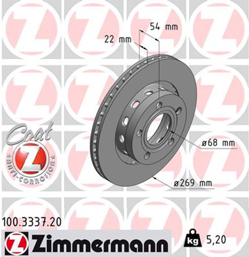 Coat Z Brake Rotor | ZIM100.3337.20