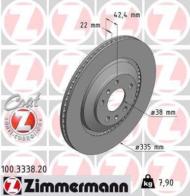 Coat Z Brake Rotor | ZIM100.3338.20
