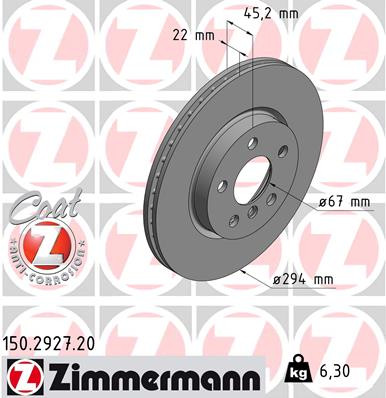 Coat Z Brake Rotor | ZIM150.2927.20