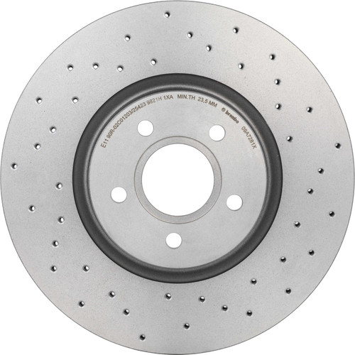 Premium UV Coated Xtra Cross Drilled Front Brake Rotor | BBB09.A728.1X
