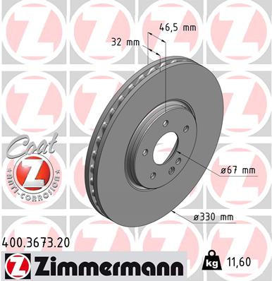 Coat Z Brake Rotor | ZIM400.3673.20