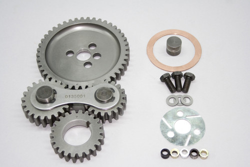 Dual Gear Drive Timing Set; Converts Timing Chain To Gears; Dual Idler; Noisy; Incl. Steel Alloy Gears/Axial Needle/Cage Thrust Brgs/Bronze Bushings/Assy Lube/Threadlocker. | 51P0135001