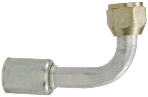 90° Female Flare, Aluminum, Standard Diameter Beadlock, A/C Fitting | 4SE10610