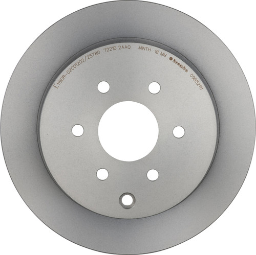 Premium Coated Vented Rear Disc Brake Rotor | BBB09.B521.11