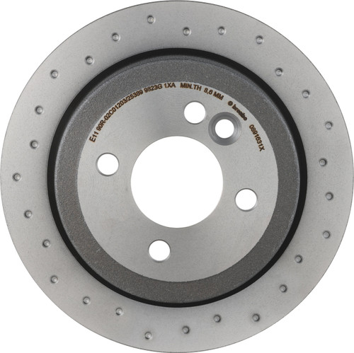 Premium UV Coated Rear Xtra Cross Drilled Rear Disc Brake Rotor | BBB08.9163.1X