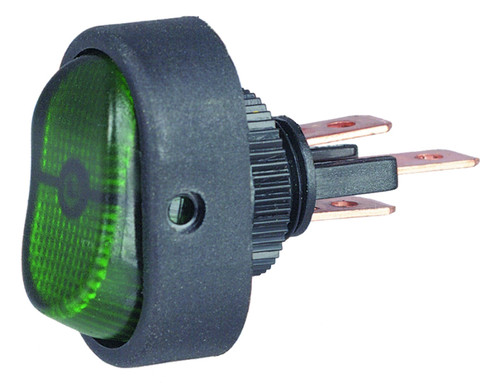 Switch Rocker SPST Green | HELH61920001