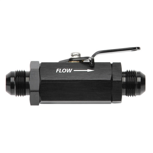 Shutoff Valve -10AN Male Can Be Used For Fuel Or Water Black Finish | RUS650653