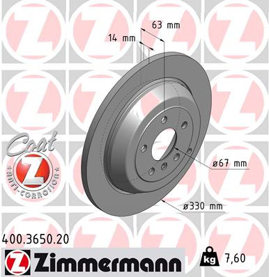 Coat Z Brake Rotor | ZIM400.3650.20