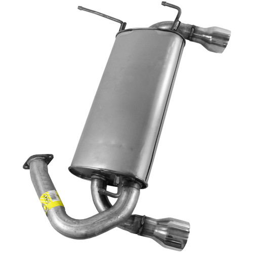 Quiet-Flow SS Direct Fit Exhaust Muffler Assembly 2.5" Inlet (ID) 4" Outlet (OD) | WEX54647