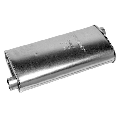Quiet-Flow SS Direct Fit Exhaust Muffler 2.25" Inlet (ID) 2.25" Outlet (ID) | WEX22317