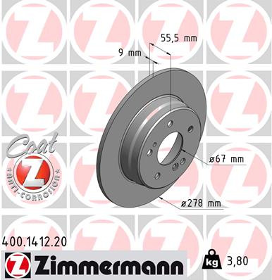 Coat Z Brake Rotor | ZIM400.1412.20
