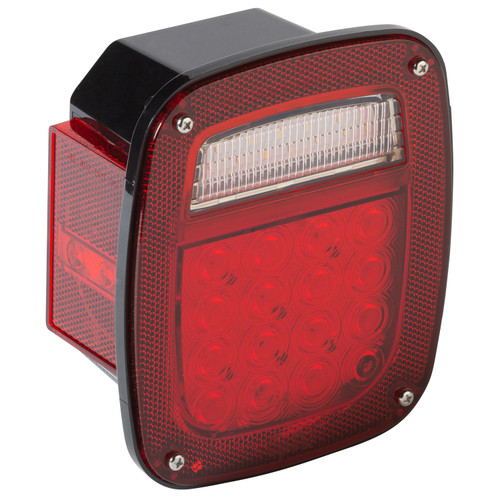 Hi Count® LED Stop Tail Turn Lights, LH w/ License Window & Side Marker | GROG5212