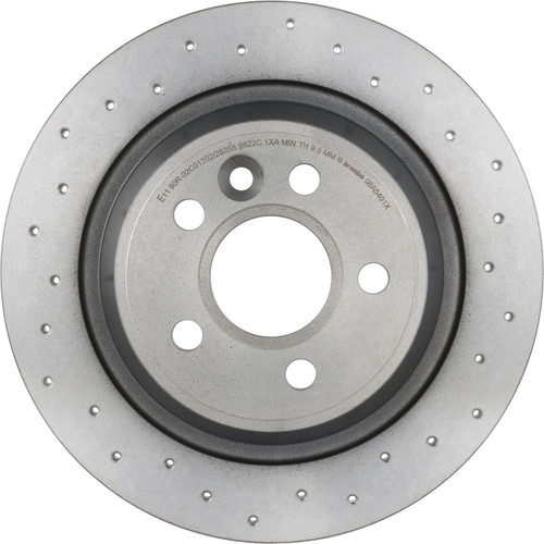 Premium UV Coated Rear Xtra Cross Drilled Rear Disc Brake Rotor | BBB08.A540.1X