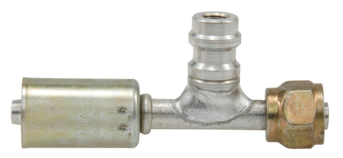 Straight Male O-Ring with R134a Service Port, Aluminum, Standard Diameter. Beadlock | 4SE14926