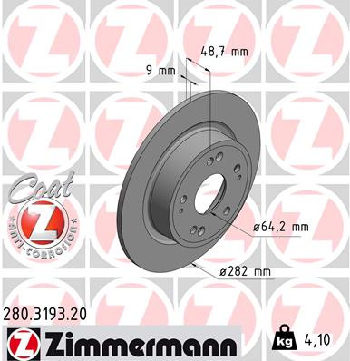 Coat Z Brake Rotor | ZIM280.3193.20