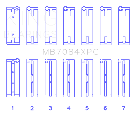 Engine Crankshaft Main Bearing Set | KBRMB7084XPC