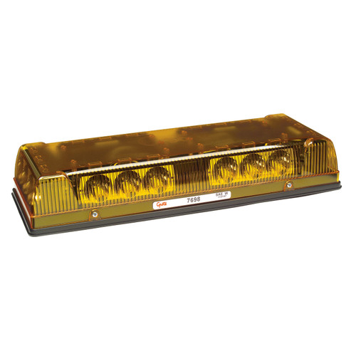 17" Low-Profile LED Mini Light Bars, Permanent Mount, Amber | GRO76983