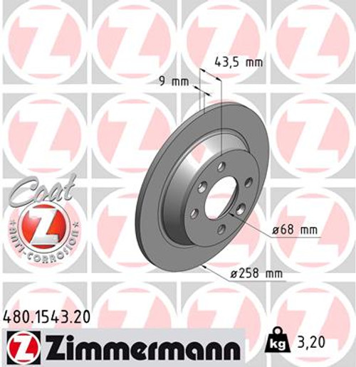 Coat Z Brake Rotor | ZIM480.1543.20