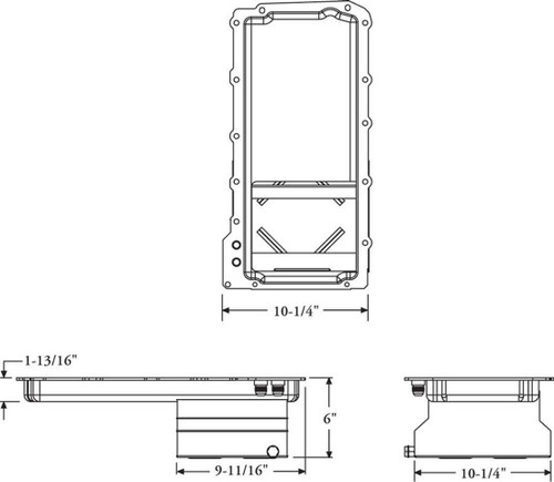 Wet Sump Steel Oil Pan (6 deep/7qt/Baffled/Chevy LS Series) | MOR20140