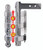 12″ ALUMINUM Adjustable Drop Hitch w/Locking Ball Mount with Dual 2″ and 2-5/16″ Chrome Balls & Receiver Lock | TMXTRZ12AL