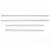 Window Trim Accent 4pc. Set, Chrome, ABS Plastic, 10' Forte | 76P401744