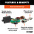 Custom Wiring Harness, 4-Way Flat Output, Select Ford F-150 with LED Taillights | CRT56481