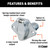 6-Way Round Connector Socket (Vehicle Side, Diecast Metal) | CRT58090