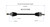 07-09 Hyundai Santa Fe CV Axle Assembly  - Rear | GSPNCV37059