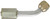 45° Female Flare, Aluminum, Standard Diameter Beadlock, A/C Fitting | 4SE10508