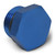 8AN Straight Thread Plug Adapter Fitting And O-Ring With Blue Finish | RUS660280
