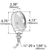 4" Zinc Die-Cast Double-Face Lights, Double Contact | GRO53000