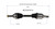 10-13 Mazda 3 (2.3) CV Axle Assembly  - Front Left | GSPNCV47014