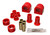 Sway Bar Bushing Set, Red, Front, Incl. End Link Bushings, Bar Dia. 30mm, Performance Polyurethane | 3063.5155R