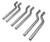Exhaust S-Bend Assortment - 2.50" Tubing Various Offsets - Set of 6 | 37A15926