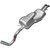 Quiet-Flow Direct Fit Exhaust Muffler Assembly 2.125" Inlet (OD) 1.75" Outlet (OD) | WEX55636