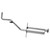 Quiet-Flow SS Direct Fit Exhaust Muffler Assembly 2.25" Inlet (OD) 1.75" Outlet (OD) | WEX55020