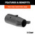 Adapter (7-Way RV Blade to 6-Way Round Trailer, Center Pin Auxiliary, Packaged) | CRT57261