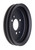 Crankshaft Pulley; 2 Groove; 1965-1968 Chevrolet 396-454; Short Water Pump-Asphalt Black Powder Coat | 5188616