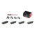 Premium NAO Ceramic OE Equivalent Rear Disc Brake Pad Set | BBBP78018N