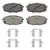 OEX Front Disc Brake Pad Set Premium Ceramic | WAGOEX2094