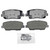 QuickStop Rear Disc Brake Pad Set Ceramic | WAGZD1816A