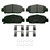 QuickStop Front Disc Brake Pad Set Ceramic | WAGZD1860