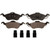 QuickStop Front Disc Brake Pad Set Ceramic | WAGZD816