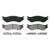 QuickStop Rear Disc Brake Pad Set Semi-Metallic | WAGZX702A