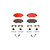 Premium NAO Ceramic OE Equivalent Front Brake Pad Set | BBBP50085N