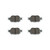 Premium NAO Ceramic OE Equivalent Front Brake Pad Set | BBBP83054N