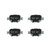 Premium NAO Ceramic OE Equivalent Front Brake Pad Set | BBBP83054N