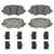 OEX Rear Disc Brake Pad Set Premium Ceramic | WAGOEX1809
