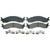 QuickStop Front Disc Brake Pad Set Semi-Metallic | WAGZX655