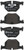 Premium Low-Met OE Equivalent Rear Disc Brake Pad Set | BBBP06039